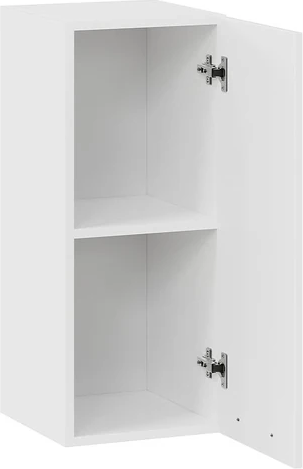 Изображение товара Шкаф навесной для кухни ТриЯ Тиана 1ВВ3 с одной дверью (белый/белый супермат)