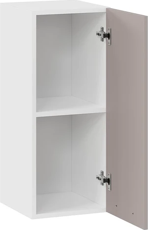 Изображение товара Шкаф навесной для кухни ТриЯ Тиана 1ВВ3 с одной дверью (белый/мокко супермат)