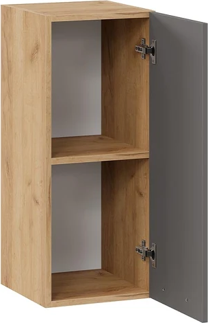 Изображение товара Шкаф навесной для кухни ТриЯ Тиана 1ВВ3 с одной дверью (дуб крафт золотой/асфальт супермат)