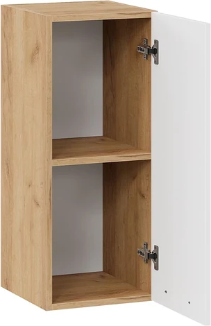 Изображение товара Шкаф навесной для кухни ТриЯ Тиана 1ВВ3 с одной дверью (дуб крафт золотой/белый супермат)