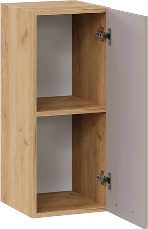 Изображение товара Шкаф навесной для кухни ТриЯ Тиана 1ВВ3 с одной дверью (дуб крафт золотой/мокко супермат)