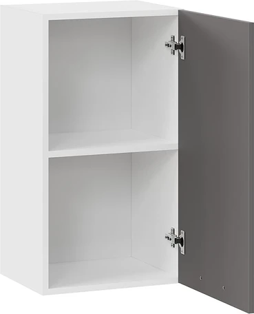 Изображение товара Шкаф навесной для кухни ТриЯ Тиана 1ВВ4 с одной дверью (белый/асфальт супермат)