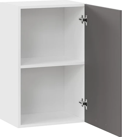 Изображение товара Шкаф навесной для кухни ТриЯ Тиана 1ВВ45 с одной дверью (белый/асфальт супермат)