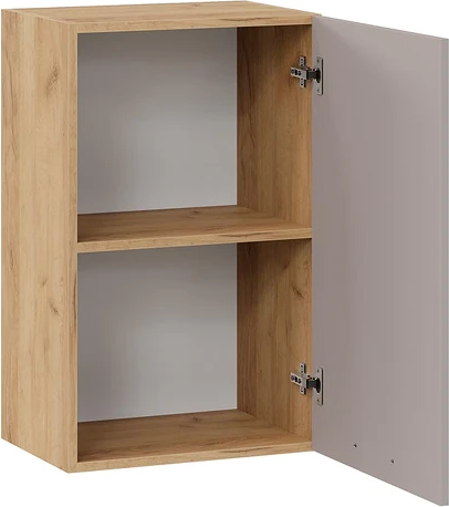 Изображение товара Шкаф навесной для кухни ТриЯ Тиана 1ВВ45 с одной дверью (дуб крафт золотой/мокко супермат)