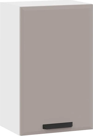 Изображение товара Шкаф навесной для кухни ТриЯ Тиана 1ВВ5 с одной дверью (белый/мокко супермат)