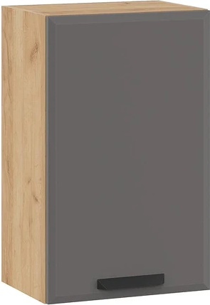 Изображение товара Шкаф навесной для кухни ТриЯ Тиана 1ВВ5 с одной дверью (дуб крафт золотой/асфальт супермат)