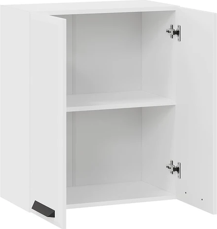 Изображение товара Шкаф навесной для кухни ТриЯ Тиана 1ВВ6 с двумя дверьми (белый/белый супермат)