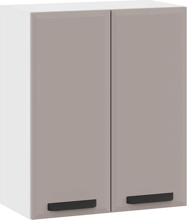 Изображение товара Шкаф навесной для кухни ТриЯ Тиана 1ВВ6 с двумя дверьми (белый/мокко супермат)