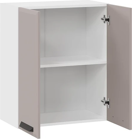 Изображение товара Шкаф навесной для кухни ТриЯ Тиана 1ВВ6 с двумя дверьми (белый/мокко супермат)