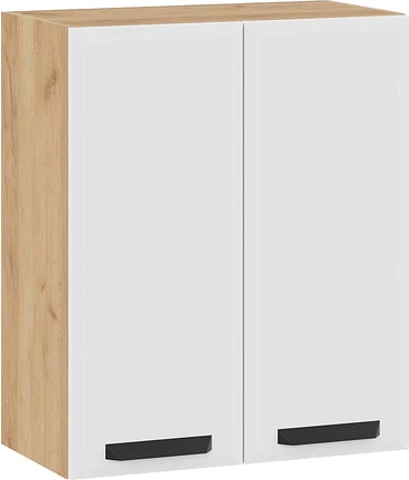 Изображение товара Шкаф навесной для кухни ТриЯ Тиана 1ВВ6 с двумя дверьми (дуб крафт золотой/белый супермат)