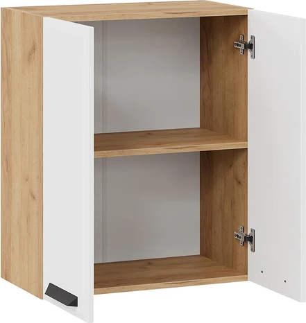 Изображение товара Шкаф навесной для кухни ТриЯ Тиана 1ВВ6 с двумя дверьми (дуб крафт золотой/белый супермат)