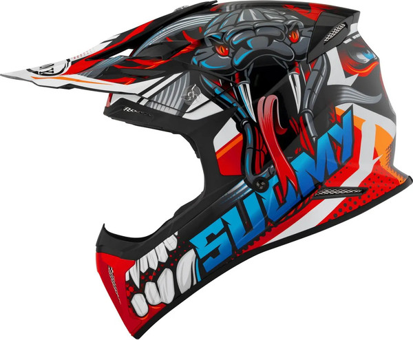 Изображение товара Мотошлем Suomy X-Wing Snake K6XW0020.3 (S, черный/красный/синий)