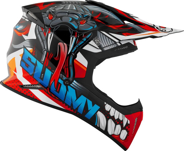 Изображение товара Мотошлем Suomy X-Wing Snake K6XW0020.6 (XL, черный/красный/синий)