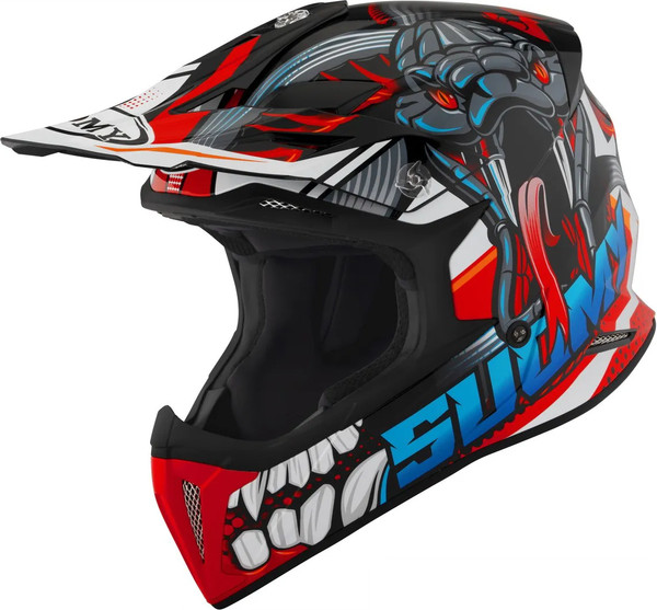 Изображение товара Мотошлем Suomy X-Wing Snake K6XW0020.6 (XL, черный/красный/синий)
