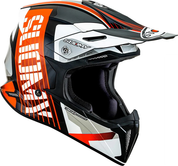 Изображение товара Мотошлем Suomy X-Wing Amped K6XW0021.4 (M, черный/оранжевый)