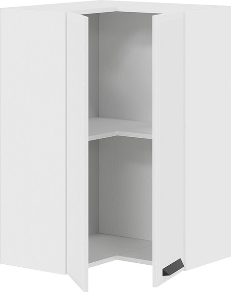 Изображение товара Шкаф навесной для кухни ТриЯ Тиана 1ВВ6УП угловой прямой (белый/белый супермат)
