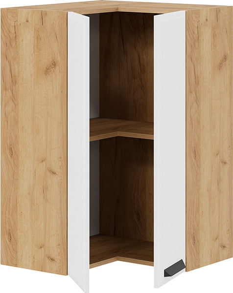 Изображение товара Шкаф навесной для кухни ТриЯ Тиана 1ВВ6УП угловой прямой (дуб крафт золотой/белый супермат)