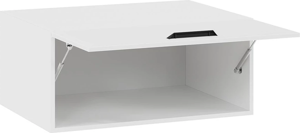 Изображение товара Шкаф под вытяжку ТриЯ Тиана 1ВВ8Г с одной откидной дверью (белый/белый супермат)