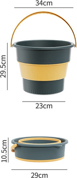 Изображение товара Складное ведро Sundays Среднее / TBD0603930501A со складной канистрой (10л, темно-синий)