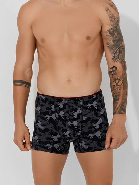 Изображение товара Трусы мужские Mark Formelle 411134 (р.102-112, лошади на черном)