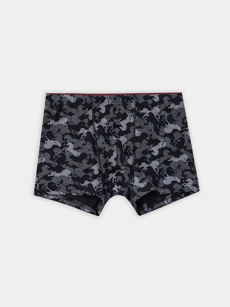 Изображение товара Трусы мужские Mark Formelle 411134 (р.102-112, лошади на черном)