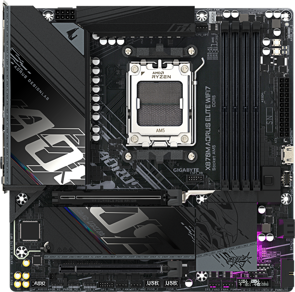 Изображение товара Материнская плата Gigabyte X870M Aorus Elite WF7