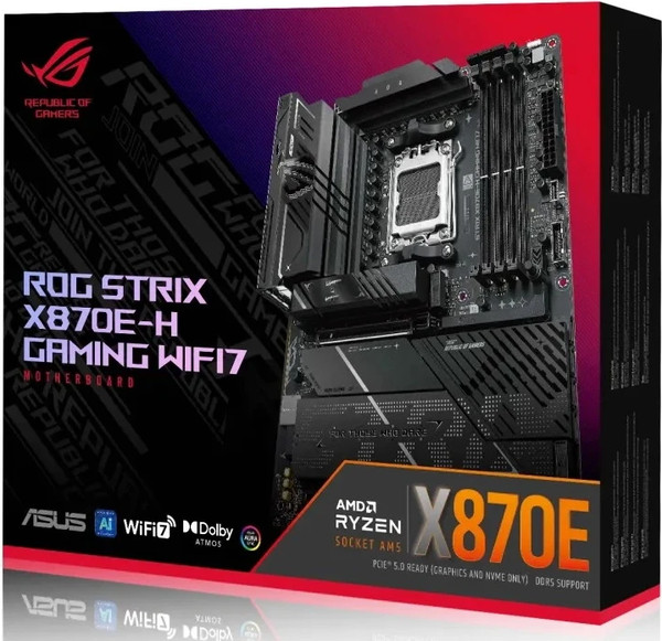 Изображение товара Материнская плата Asus Rog Strix X870E-H Gaming WiFi7
