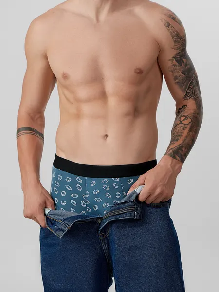 Изображение товара Трусы мужские Mark Formelle 411228 (р.90-100, мячики на зелено-голубом-1)