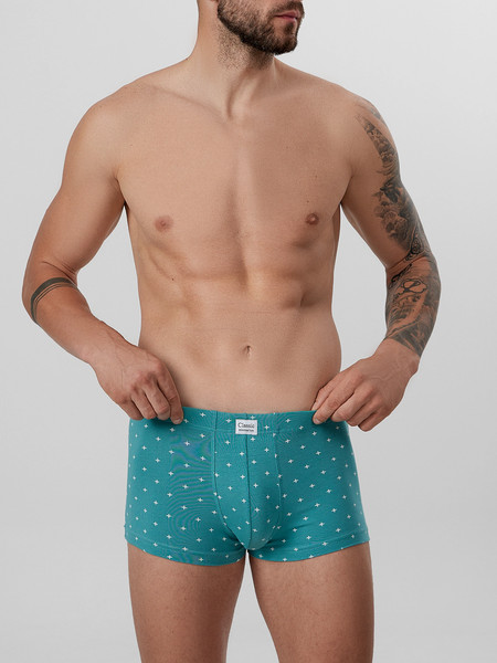 Изображение товара Трусы мужские Mark Formelle 411229 (р.82-92, узор на персидском зеленом)