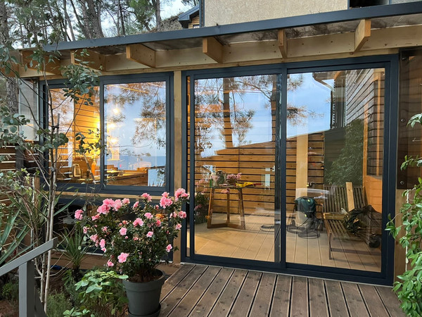 Изображение товара Балконная рама Европрофиль Slide Раздвижная на 4 створки 1 стекло (900х2500)