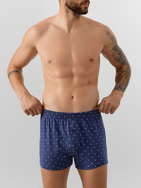 Изображение товара Трусы мужские Mark Formelle 411152 (р.110-120, звездочки на джинсовом)