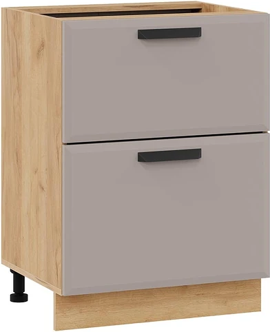 Изображение товара Шкаф-стол кухонный ТриЯ Тиана 1Н8Я2 (дуб крафт золотой/мокко супермат)