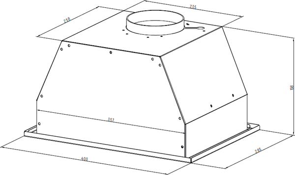 Изображение товара Вытяжка скрытая Monsher Inna 40 (Noir)