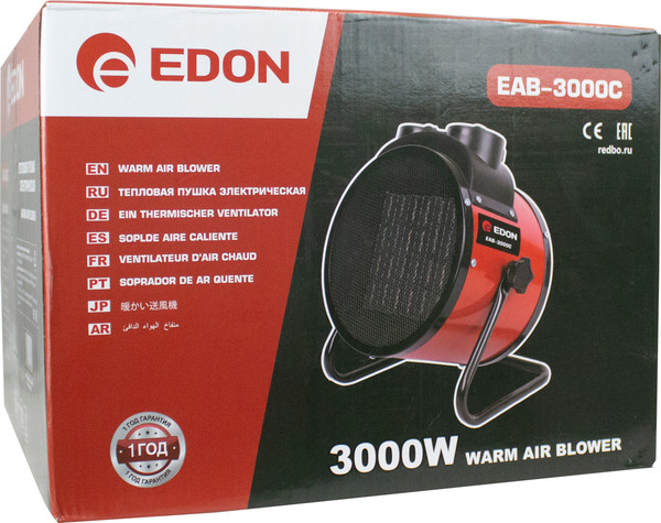 Изображение товара Тепловая пушка электрическая Edon EAB-3000C / IPROCK-1023010123