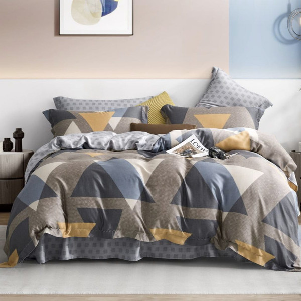 Изображение товара Комплект постельного белья Alleri Поплин Luxe 2сп с европростыней / П-394