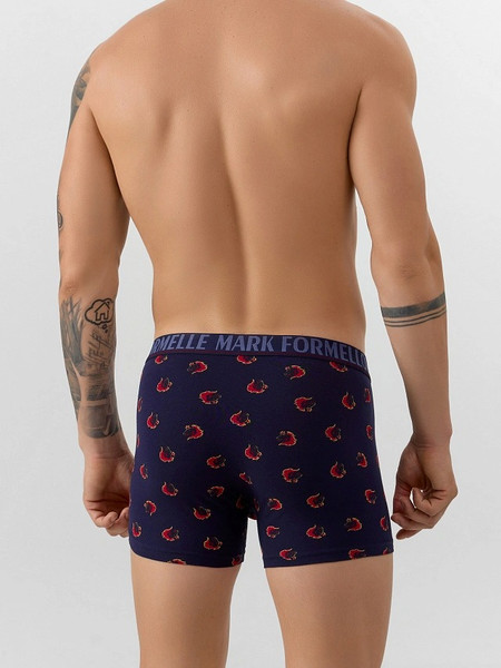 Изображение товара Трусы мужские Mark Formelle 411221 (р.86-96, огненные лошади на темно-синем)