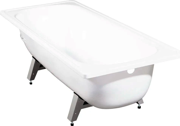 Изображение товара Ванна стальная ВИЗ Antika A-20001 120х70 (белая орхидея, c ножками)