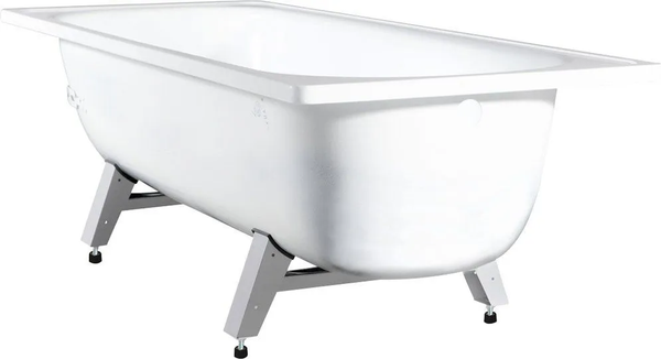 Изображение товара Ванна стальная ВИЗ Antika A-20001 120х70 (белая орхидея, c ножками)
