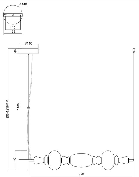 Изображение товара Люстра Moderli Glaze / V11701-PL