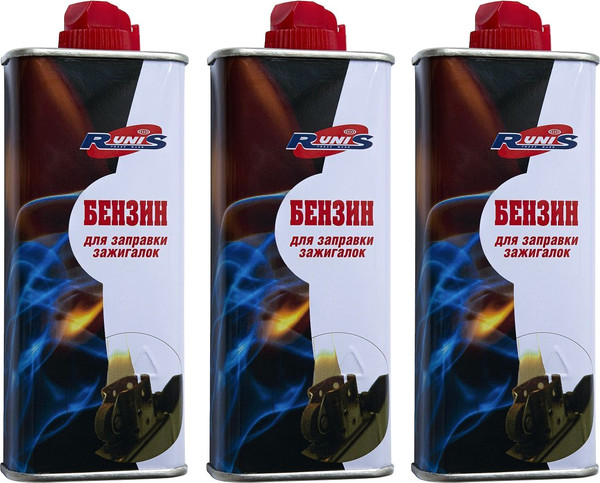 Изображение товара Топливо для зажигалки Runis 1-001 (3х133мл)