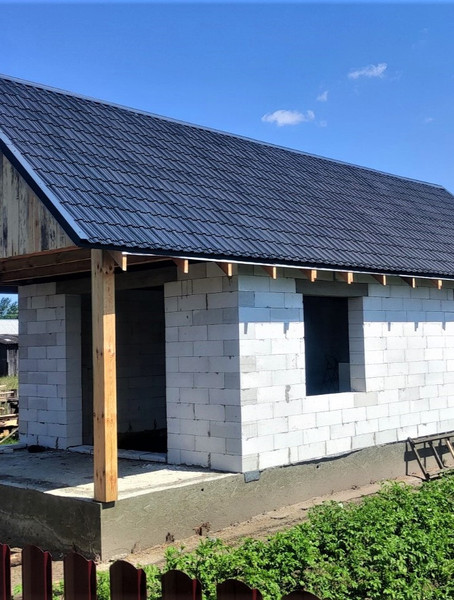 Изображение товара Лист кровельный SLAVDAH Полимерный 790x1050x3 4.977м.кв. (графитово-серый)