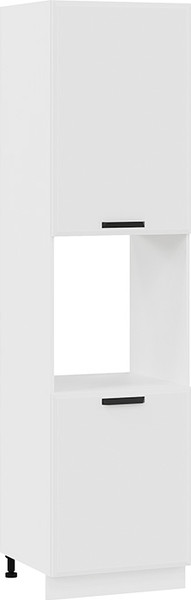 Изображение товара Шкаф-пенал кухонный ТриЯ Тиана 1ПВ6 с двумя дверями (белый/белый супермат)