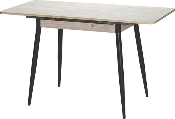 Изображение товара Обеденный стол Древпром М46 Бостон ДП1-01-10 60x90-127 (наоми/черный матовый)