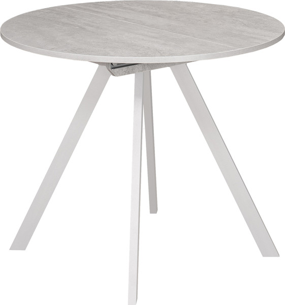 Изображение товара Обеденный стол Древпром М156 Пралеска ДП1-02-11 (бетон метрополитан/белый матовый)