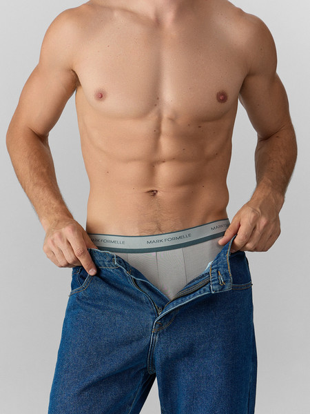 Изображение товара Комплект мужских трусов Mark Formelle 411124-3 (р.86-96, серый/темно-серый/черный)