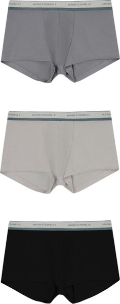Изображение товара Комплект мужских трусов Mark Formelle 411124-3 (р.86-96, серый/темно-серый/черный)
