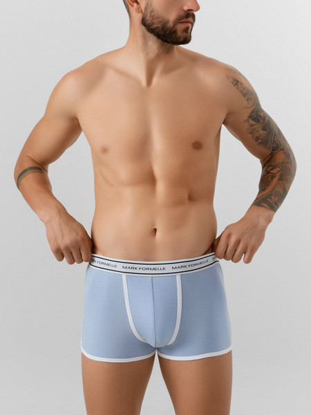Изображение товара Комплект мужских трусов Mark Formelle 411165-2 (р.82-92, светло-голубой/джинсовый)