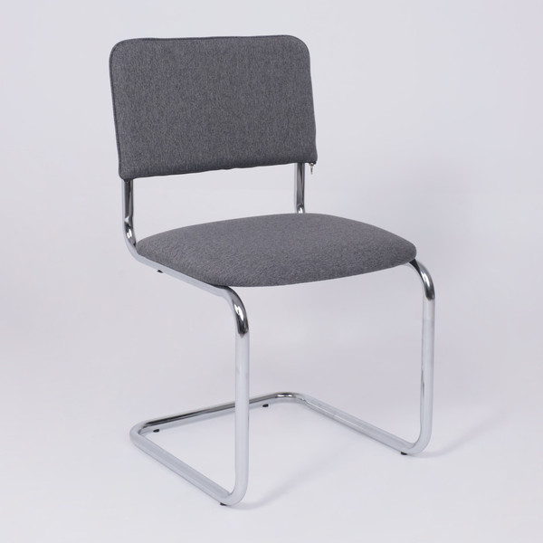 Изображение товара Стул офисный AksHome Славия Leto 68 (темно-серая ткань/хром)