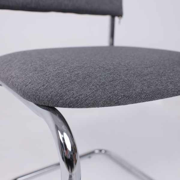 Изображение товара Стул офисный AksHome Славия Leto 68 (темно-серая ткань/хром)