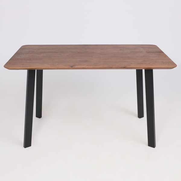 Изображение товара Обеденный стол ОКА Майон 120x80x74 (дуб мореный/черный)